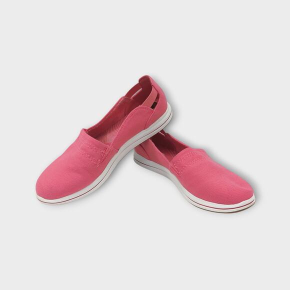 Cloudsteppers by Clarks Shoes - Womens Clarks Cloudsteppers Pink Loafer Slip On Shoes Lightweight Size 8